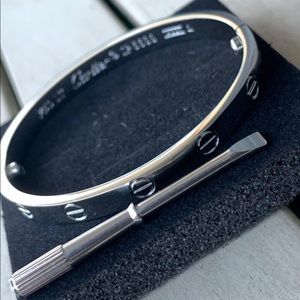 Stainless steel silver Love bracelet